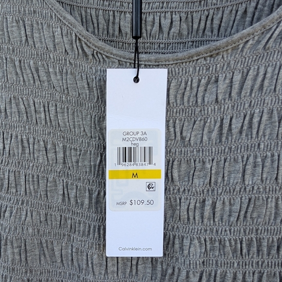 CALVIN KLEIN Sportswear Cotton Modal Jersey Breathable Maxi Dress NWT - Picture 7 of 8